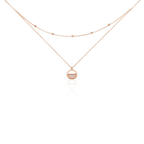 Collier Or Rose Cendra Forme Cercle - Colliers multirangs Femme | Marc Orian