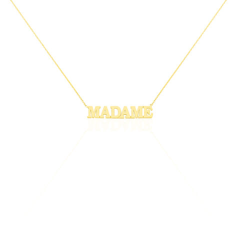 Collier Or Jaune Elynia Message Madame - Colliers ete Femme | Marc Orian