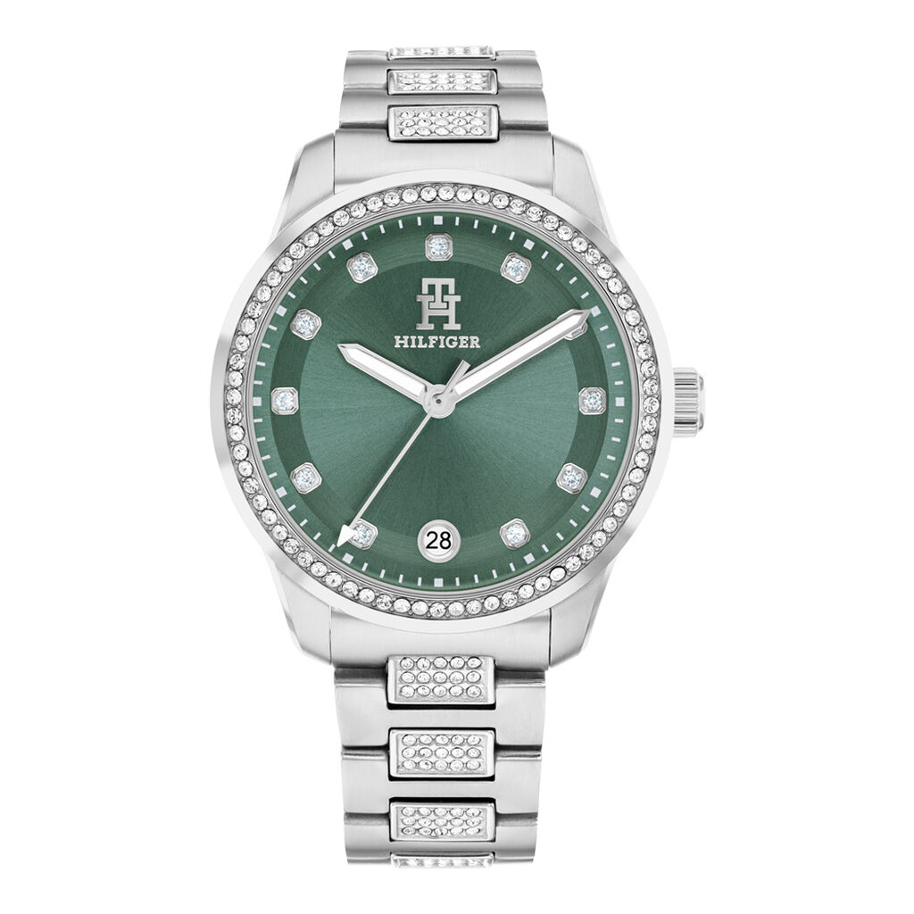 Montre Tommy Hilfiger Th85 Crystals Vert - Montres étanches Femme | Marc Orian