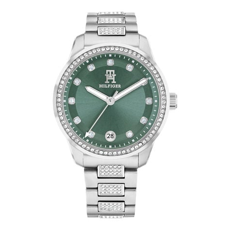 Montre Tommy Hilfiger Th85 Crystals Vert - Montres étanches Femme | Marc Orian