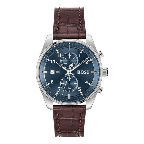 Montre Boss Skytraveller Bleu - Montres étanches Homme | Marc Orian