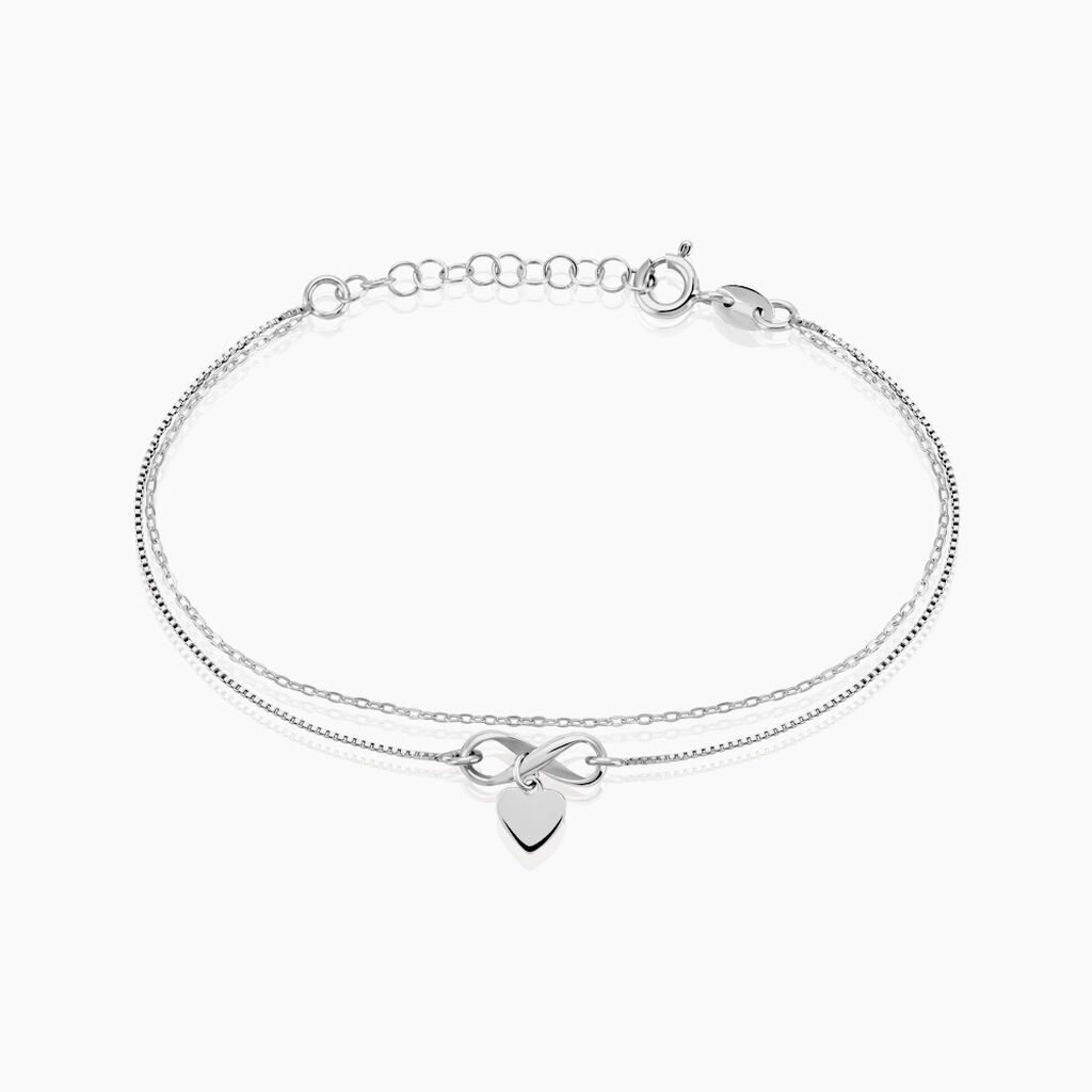 Bracelet Ivylou Argent Blanc - Bracelets chaînes Femme | Marc Orian