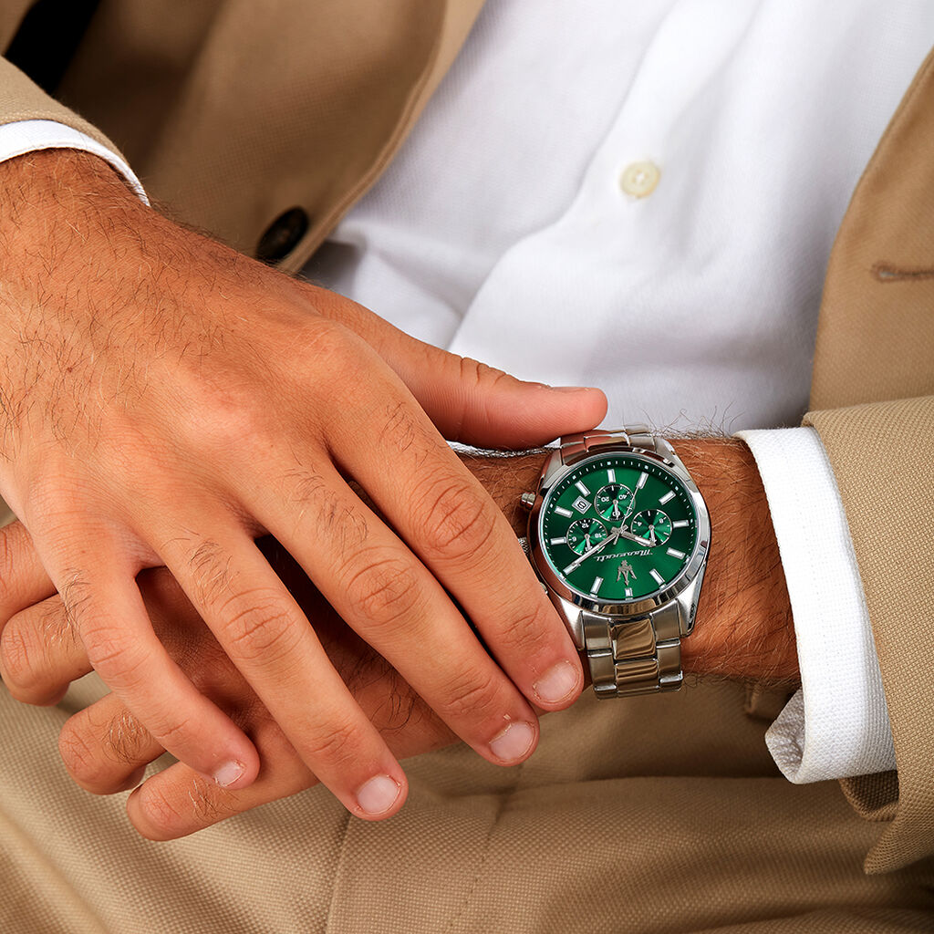 Montre Maserati Attrazione Vert - Montres étanches Homme | Marc Orian