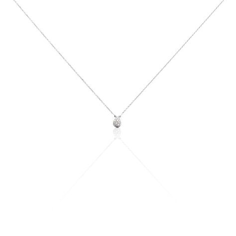 Collier Gally Or Blanc Diamant - Colliers avec pierres Femme | Marc Orian