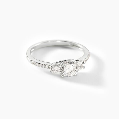 Bague Mallory Argent Blanc Oxyde De Zirconium - Bagues fiançailles Femme | Marc Orian