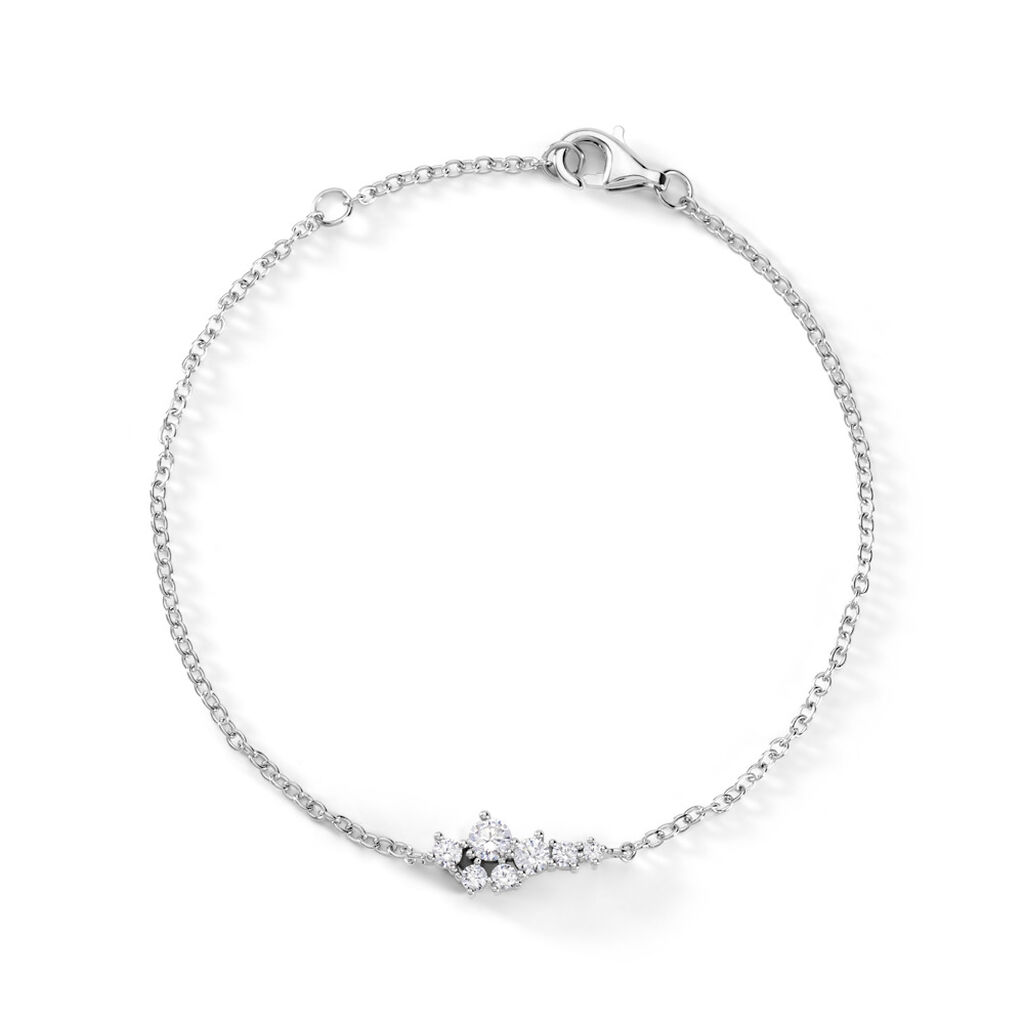 Bracelet Eden Argent Blanc Oxyde De Zirconium - Bracelets chaînes Femme | Marc Orian