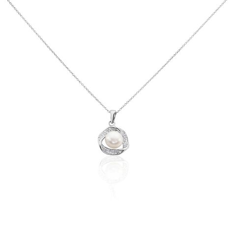 Collier Argent Roula Perle De Culture Oxydes De Zirconium - Colliers avec pierres Femme | Marc Orian