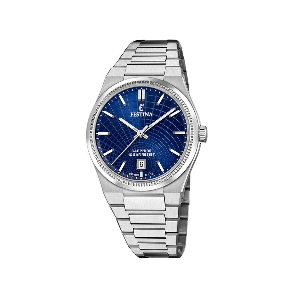 Montre Festina Swiss Made Bleu - Montres étanches Homme | Marc Orian