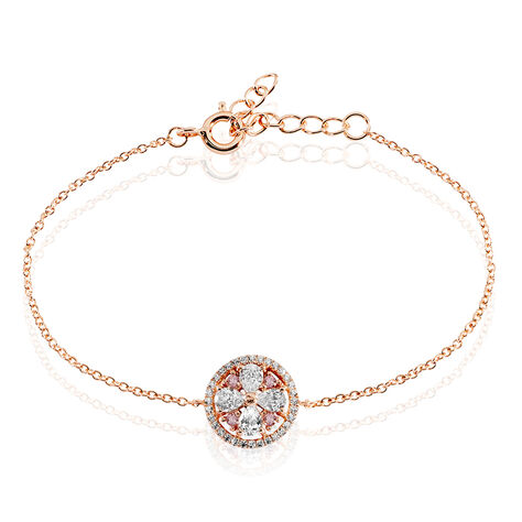 Bracelet Collin Argent Rose Oxyde De Zirconium - Bracelets fantaisie Femme | Marc Orian