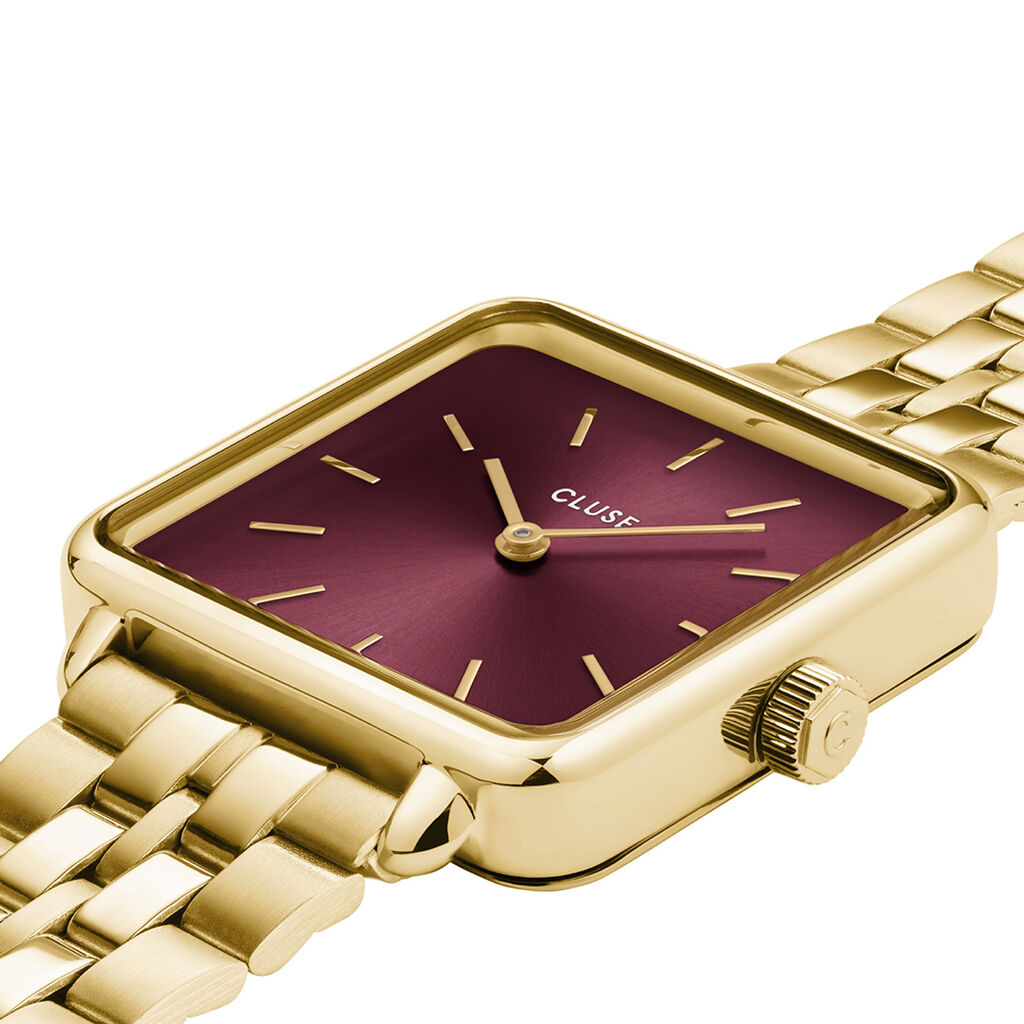 Montre Cluse La Tétragone Cerise - Montres étanches Femme | Marc Orian