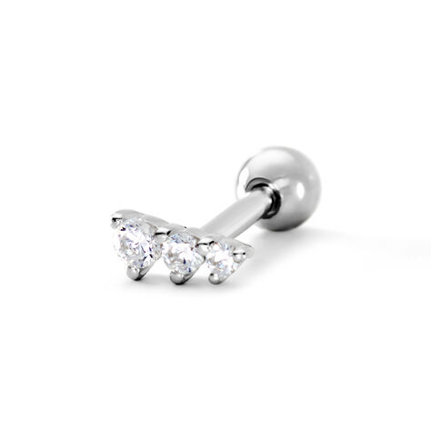 Piercing D'oreille Unitaire Delphie Argent Blanc Oxyde De Zirconium - Piercings d'oreilles Femme | Marc Orian