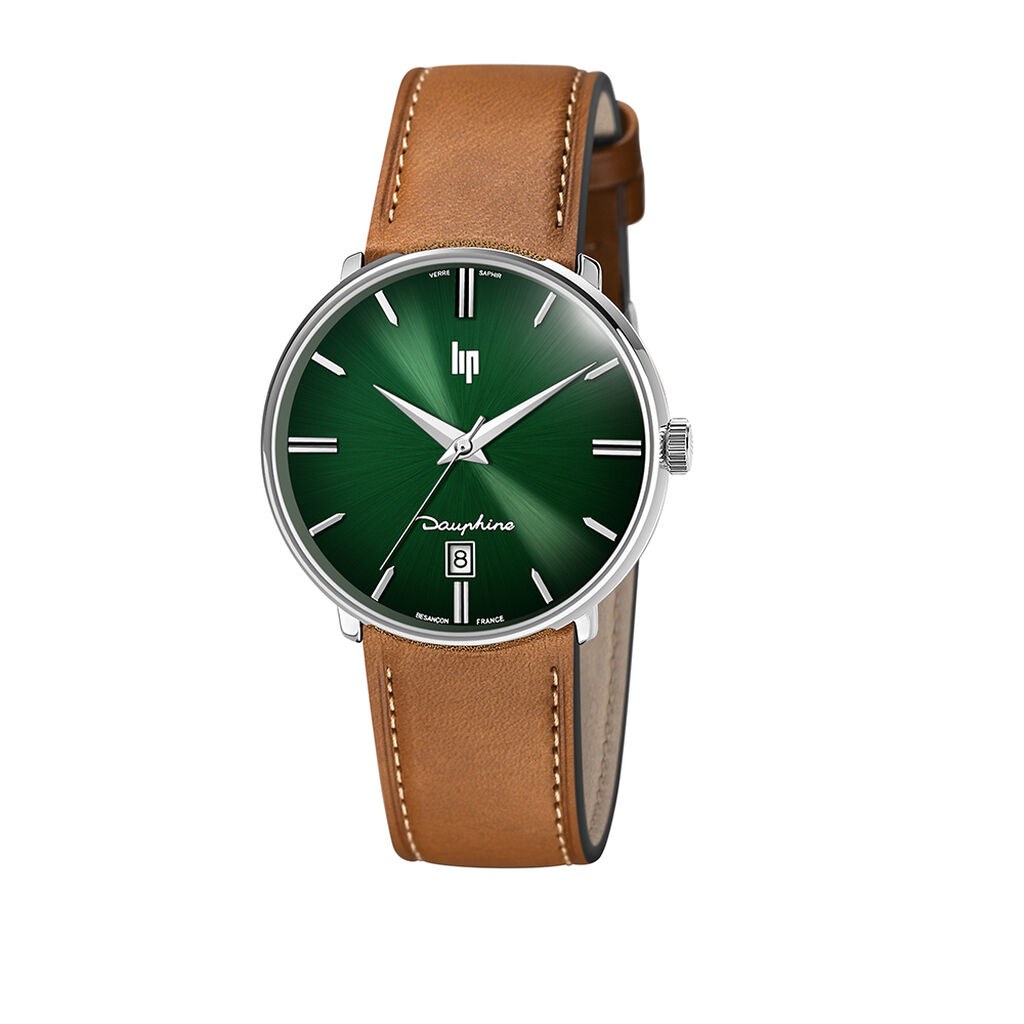 Montre Lip Dauphine 38 Vert - Montres étanches Famille | Marc Orian