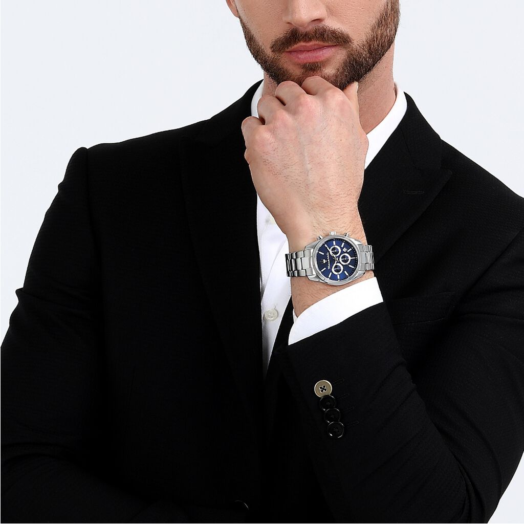 Montre Maserati Attrazione Bleu - Montres étanches Homme | Marc Orian