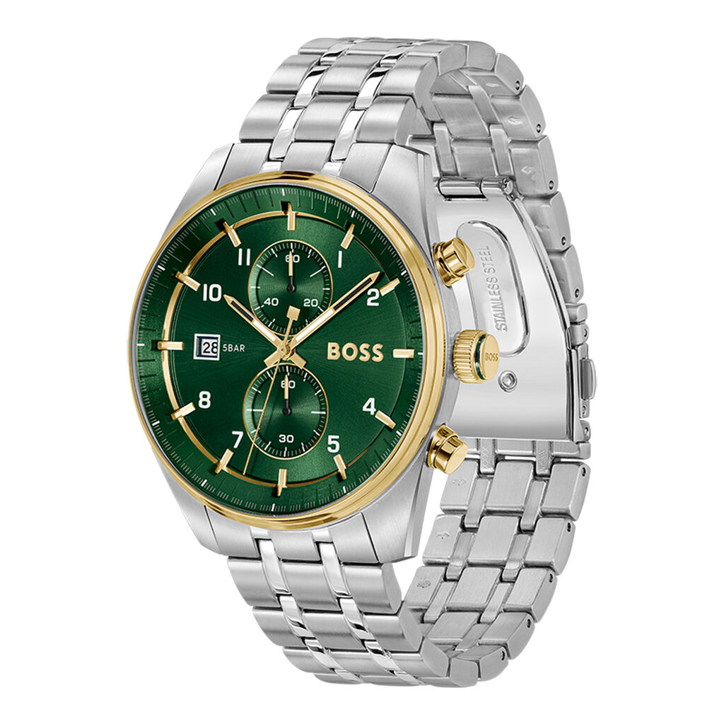 Montre Boss Skytraveller Vert - Montres étanches Homme | Marc Orian