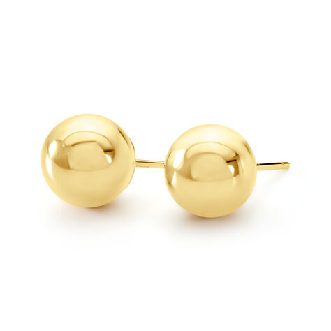 Boucles D'oreilles Puces Fidelia Boule Or Jaune - Puces Femme | Marc Orian