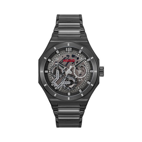 Montre Hugo Grail Skeleton Noir - Montres étanches Homme | Marc Orian