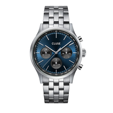 Montre Cluse Antheor Multifonction Bleu - Montres étanches Homme | Marc Orian