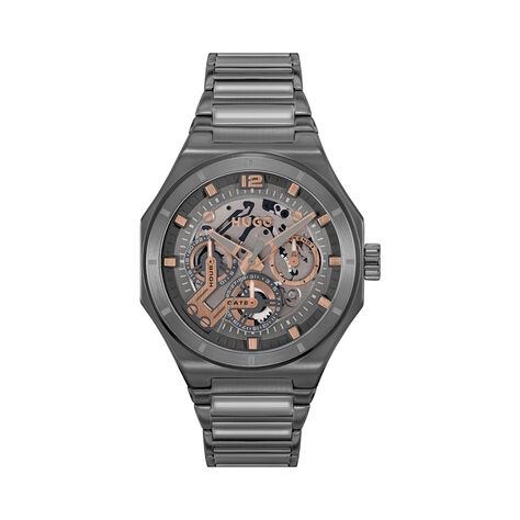 Montre Hugo Grail Skeleton Gris - Montres étanches Homme | Marc Orian