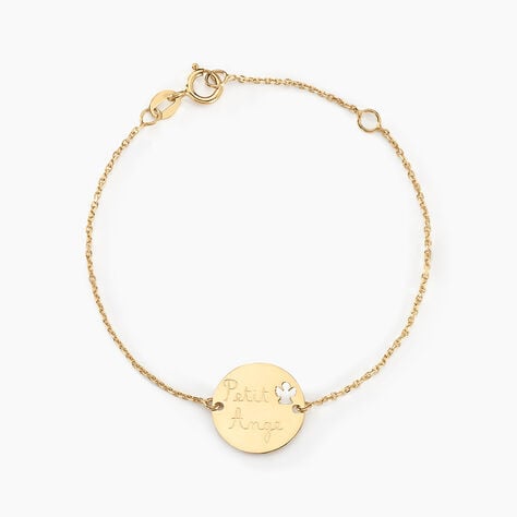 Bracelet Benedicte Message Or Jaune - Bracelets Medailles Enfant | Marc Orian