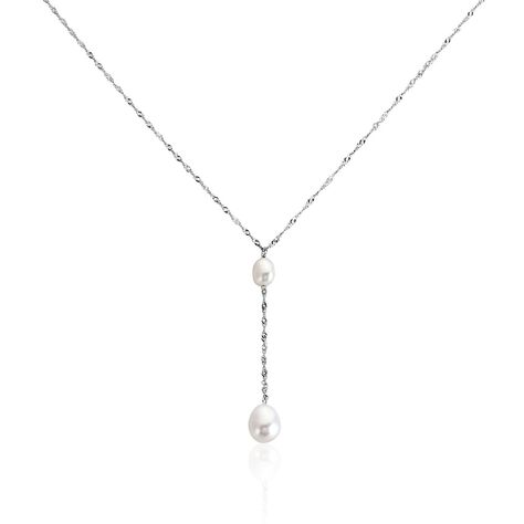 Collier Euphoria Argent Blanc Perle De Culture - Colliers avec pierres Femme | Marc Orian