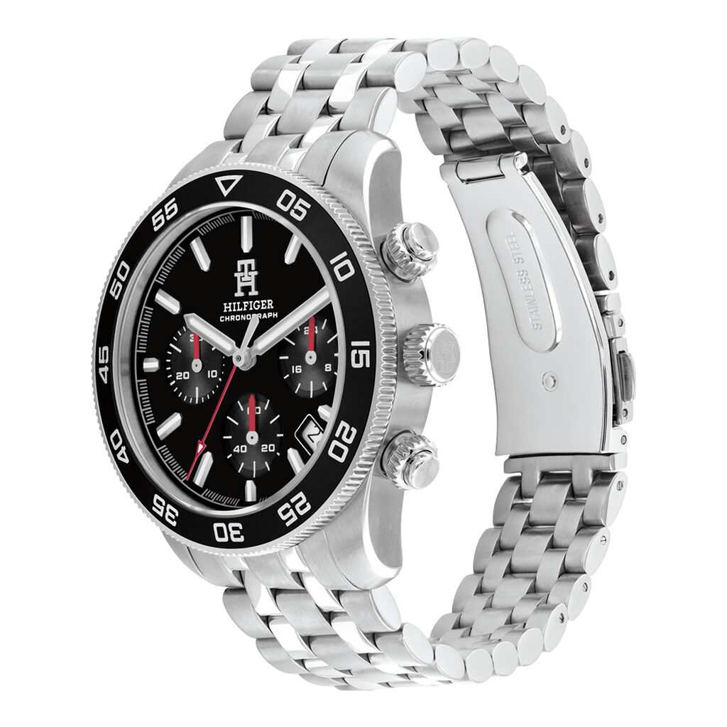 Montre Tommy Hilfiger Th85 Chrono Noir - Montres étanches Homme | Marc Orian