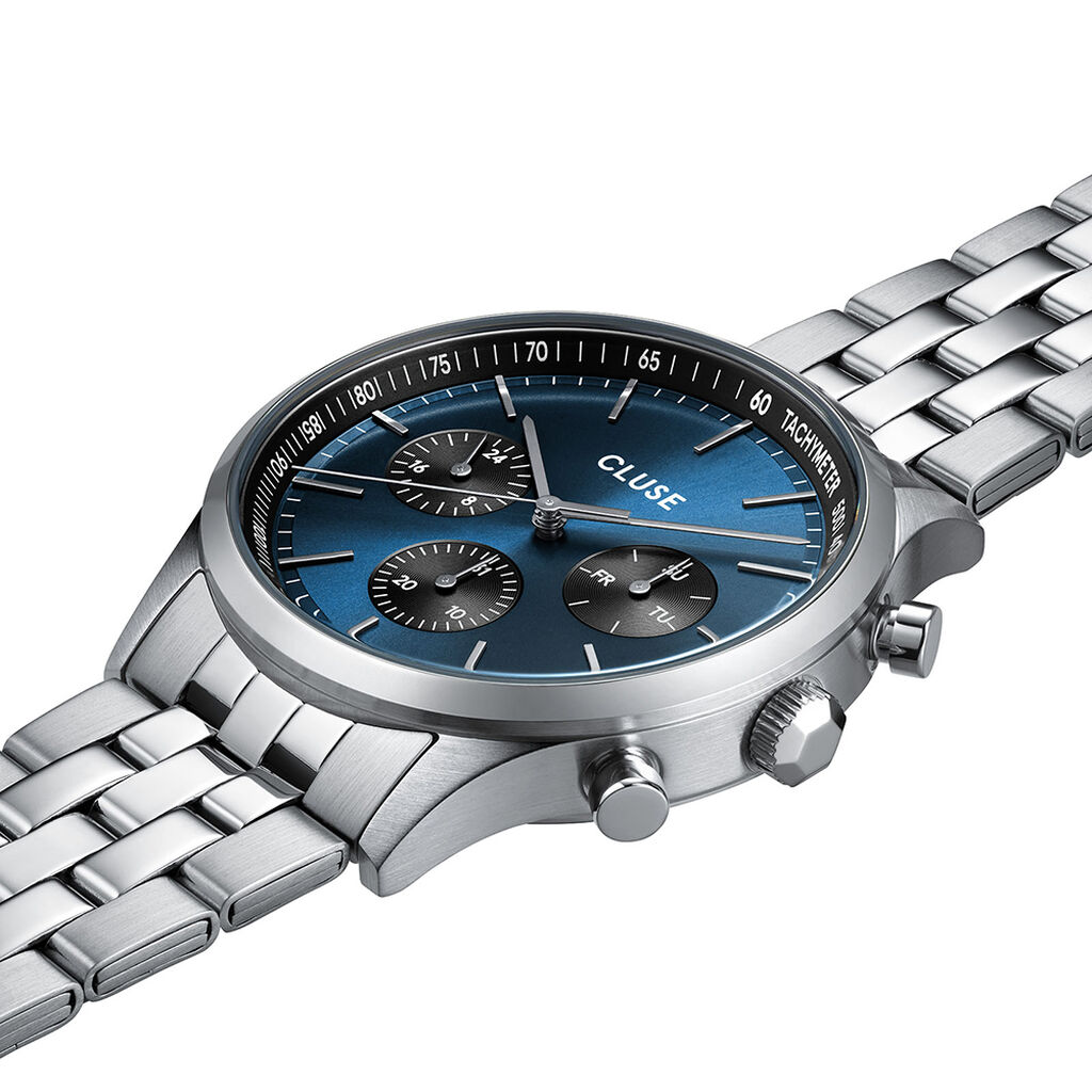 Montre Cluse Antheor Multifonction Bleu - Montres étanches Homme | Marc Orian