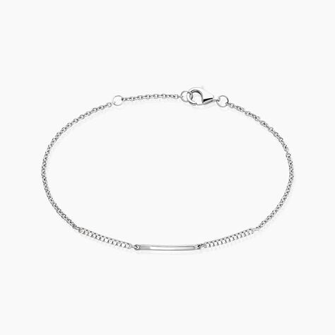 Bracelet Luciane Argent Blanc Oxyde De Zirconium - Bracelets chaînes Femme | Marc Orian