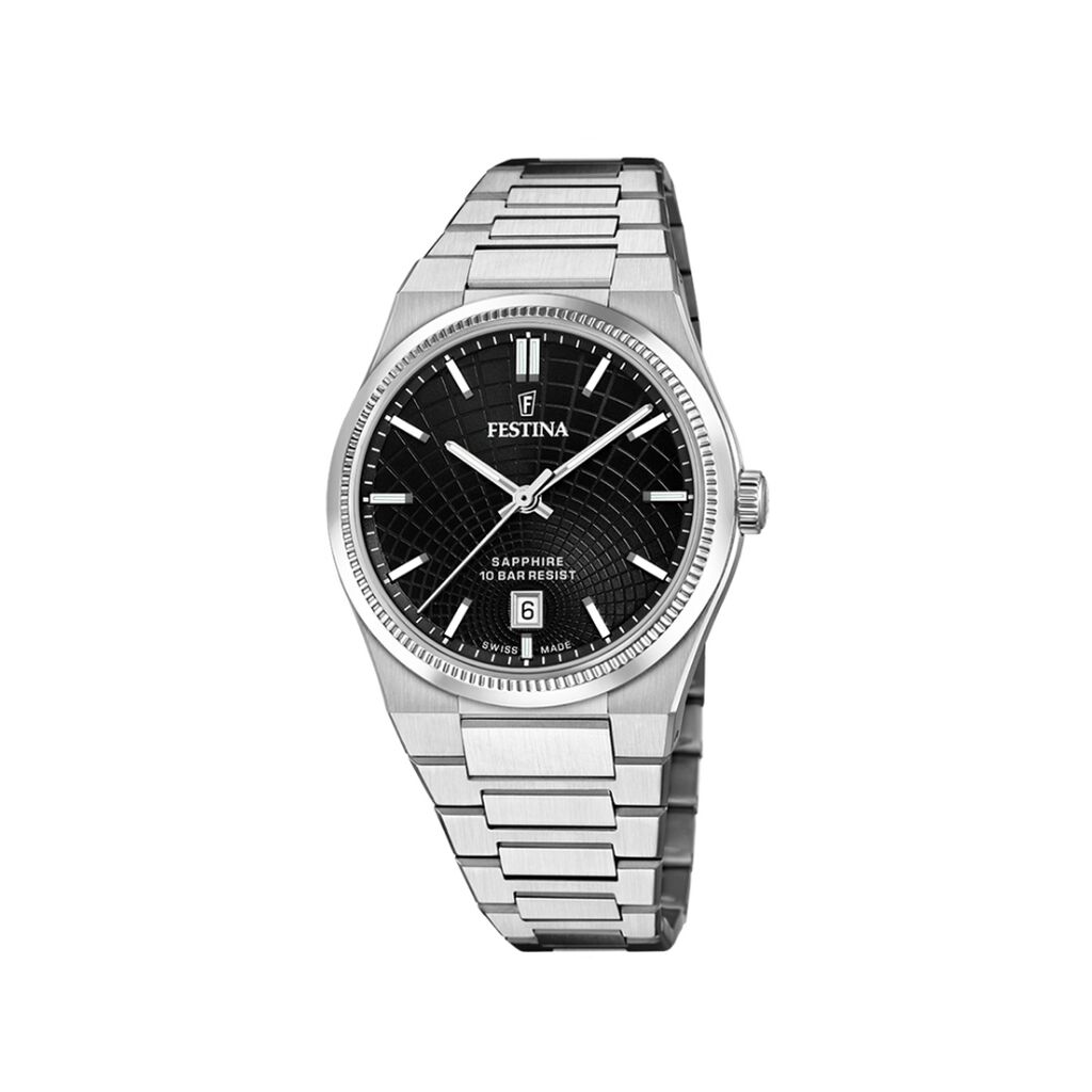 Montre Festina Swiss Made Noir - Montres étanches Homme | Marc Orian