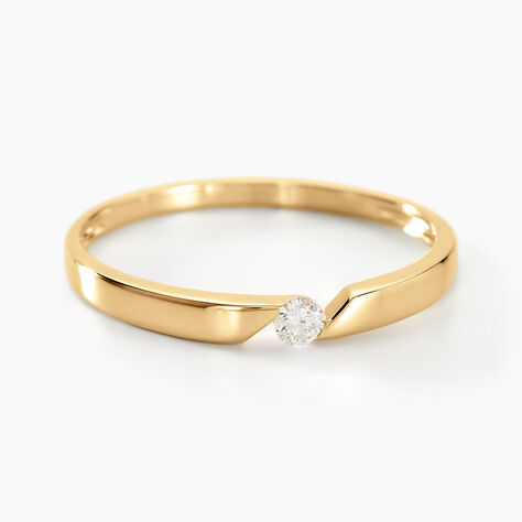 Bague Solitaire Anilie Or Jaune Diamant - Parures de mariage Femme | Marc Orian