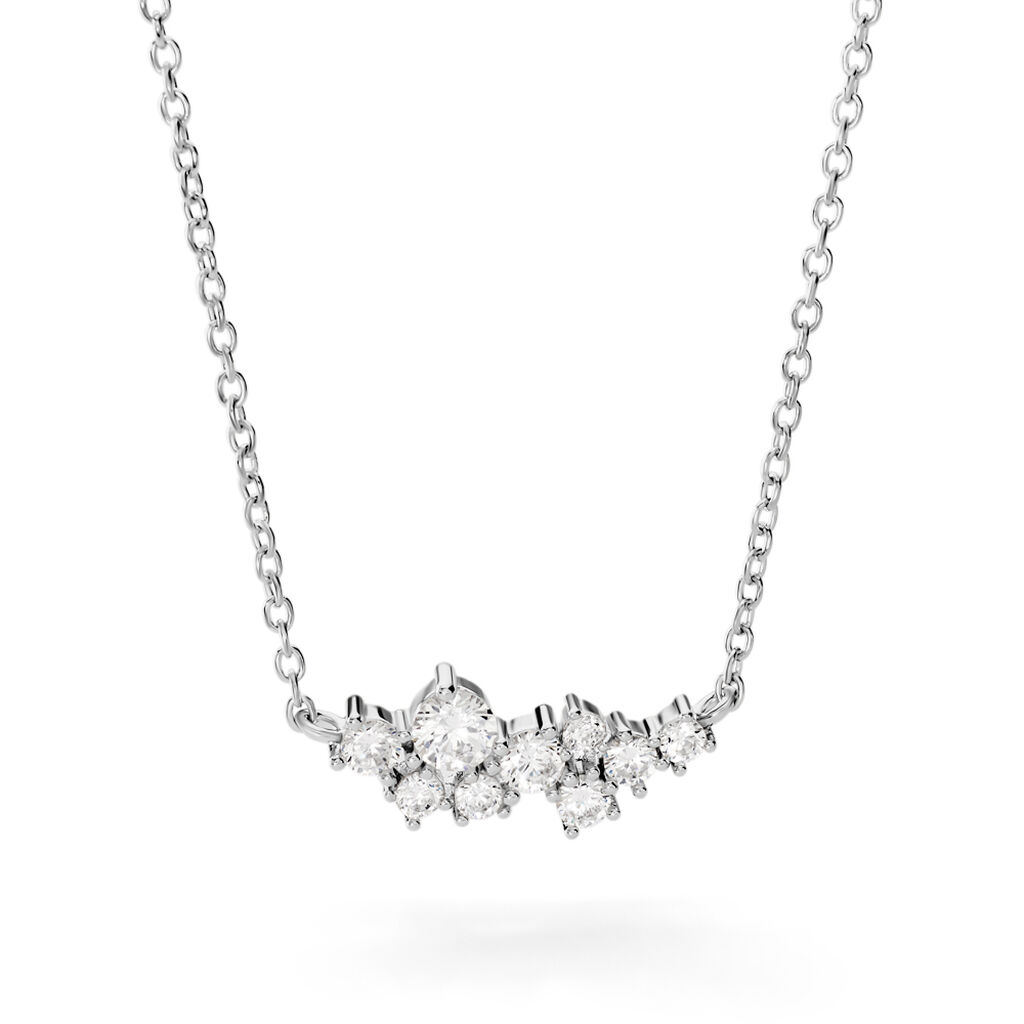 Collier Eden Argent Blanc Oxyde De Zirconium - Colliers avec pierres Femme | Marc Orian