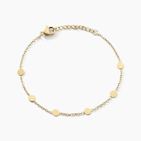 Bracelet Eva Acier Jaune - Bracelets Medailles Femme | Marc Orian