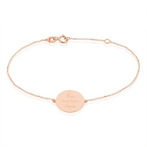 Bracelet Mathurine Or Rose - Bracelets Médailles Femme | Marc Orian