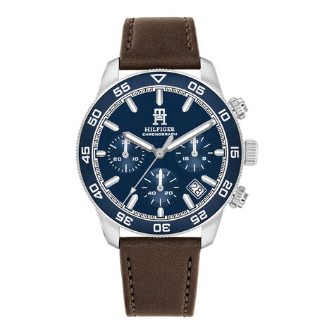 Montre Tommy Hilfiger Th85 Chrono Bleu - Montres étanches Homme | Marc Orian