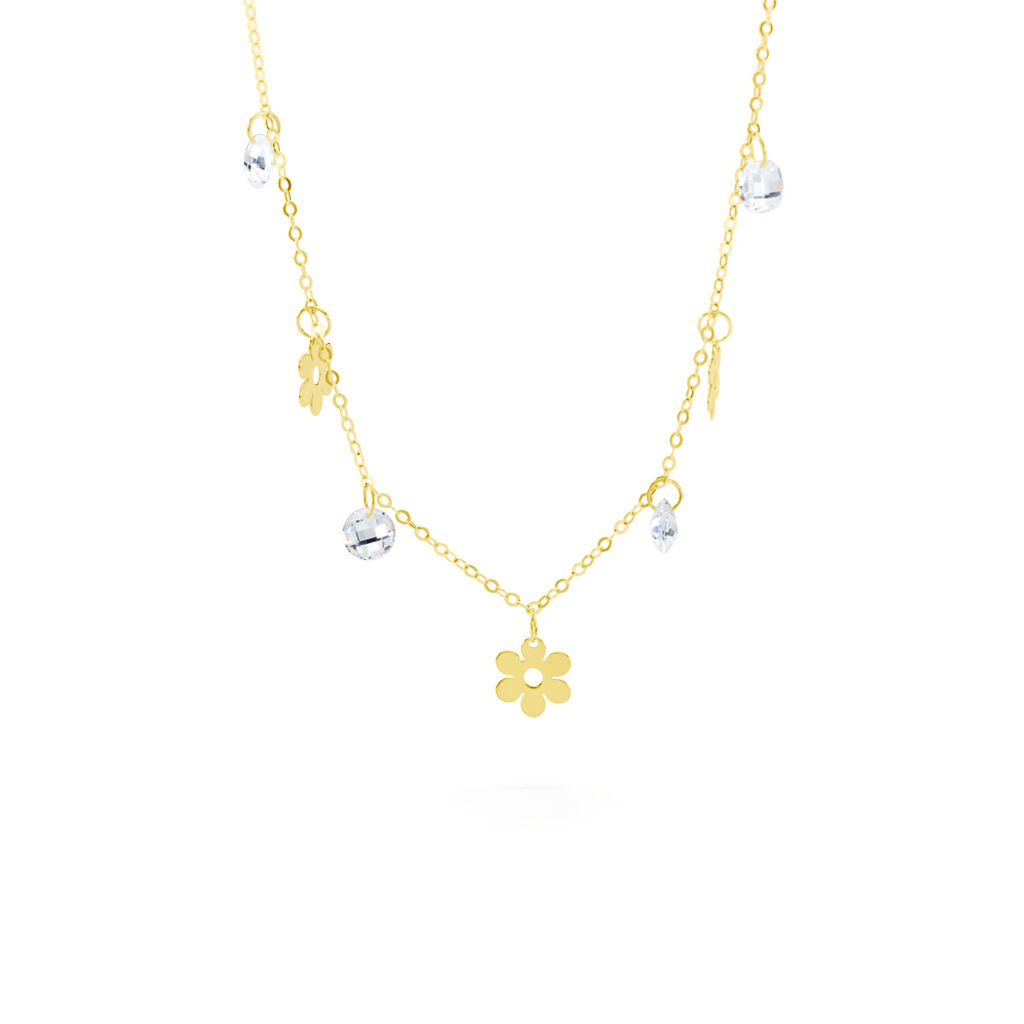 Collier Marganita Or Jaune Oxyde De Zirconium - Colliers avec pierres Enfant | Marc Orian