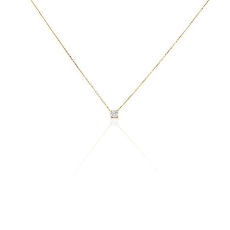 Collier Aphrodite Or Jaune Diamant Synthetique - Colliers avec pierres Femme | Marc Orian