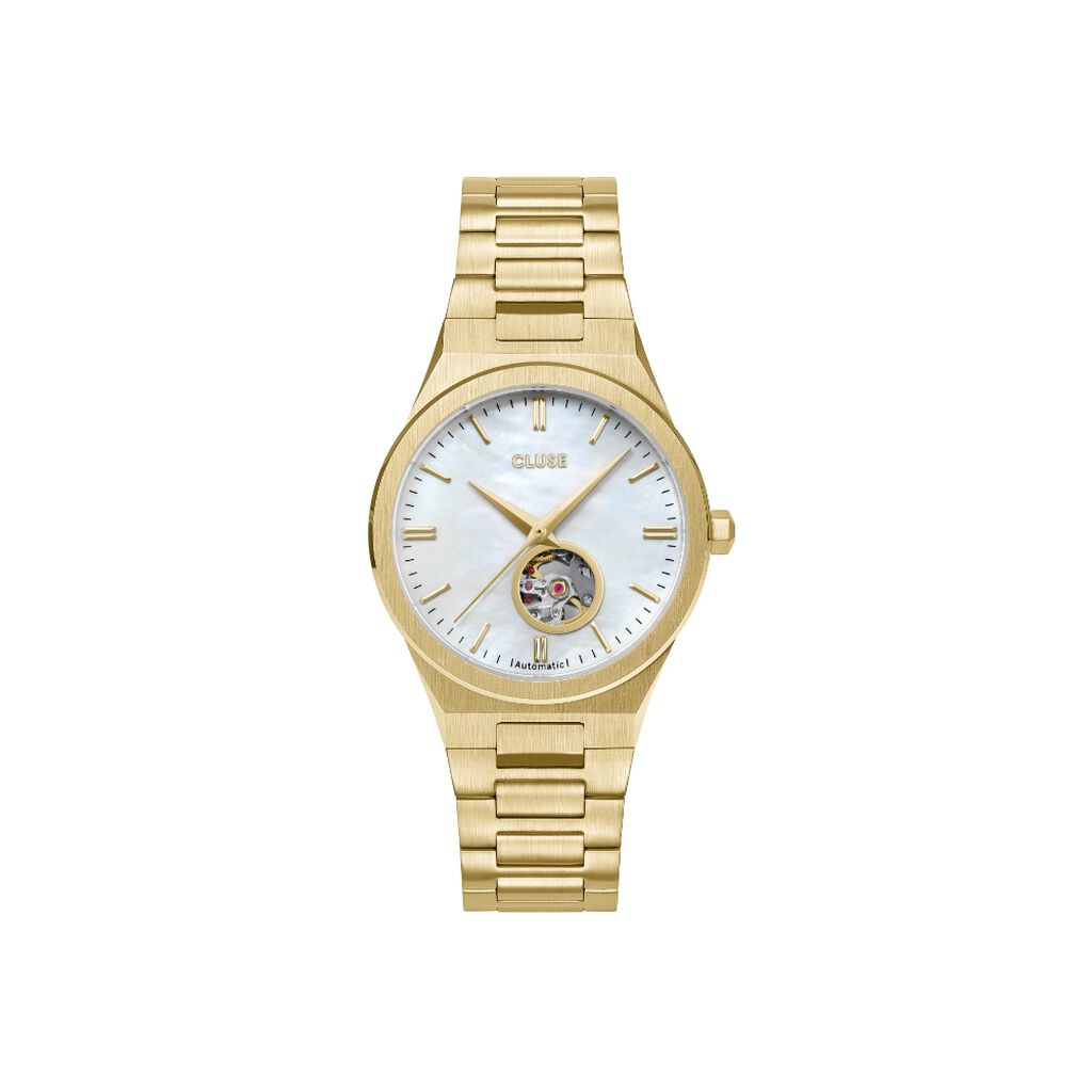 Montre Cluse Vigoureux Automatique Nacre Blanche - Montres automatiques Femme | Marc Orian