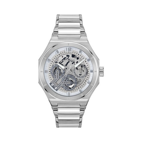 Montre Hugo Grail Skeleton Argenté - Montres étanches Homme | Marc Orian