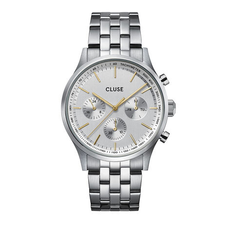 Montre Cluse Antheor Multifonction Argenté - Montres étanches Homme | Marc Orian