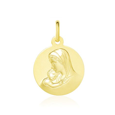 Medaille Or Jaune Vierge A L'enfant - Médailles et médaillons Famille | Marc Orian