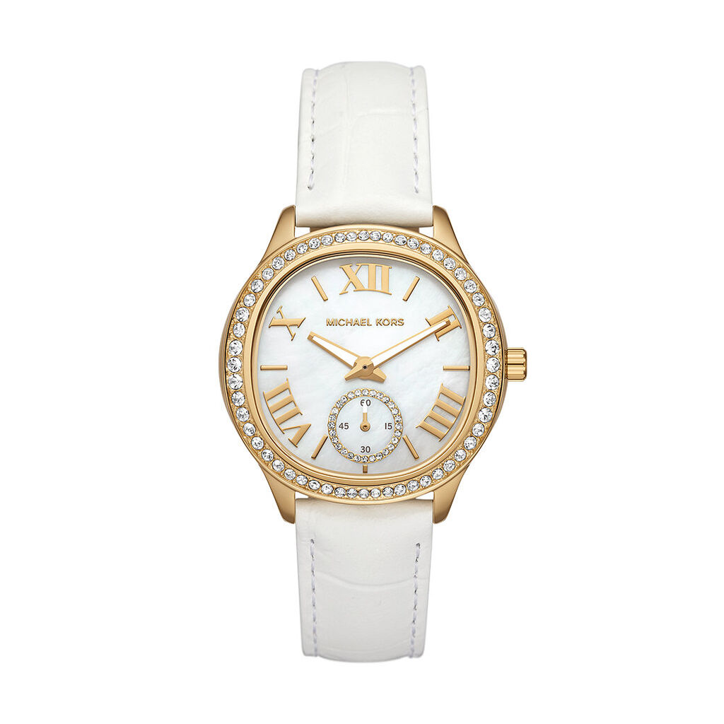 Montre Michael Kors Sage Nacre Blanche - Montres étanches Femme | Marc Orian