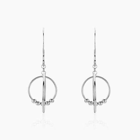 Boucles D'oreilles Pendantes Siara Argent Blanc - Pendantes Femme | Marc Orian