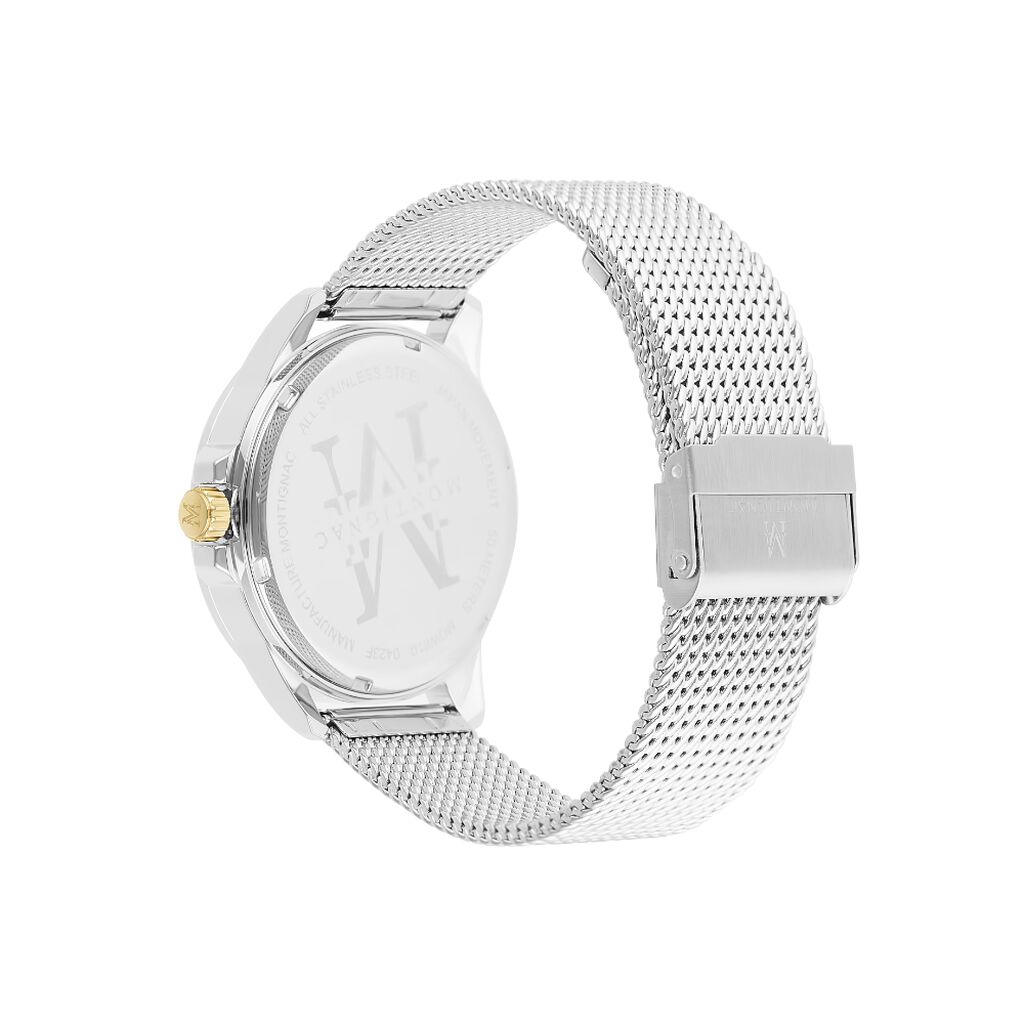 Montre Montignac Round Argenté - Montres étanches Homme | Marc Orian