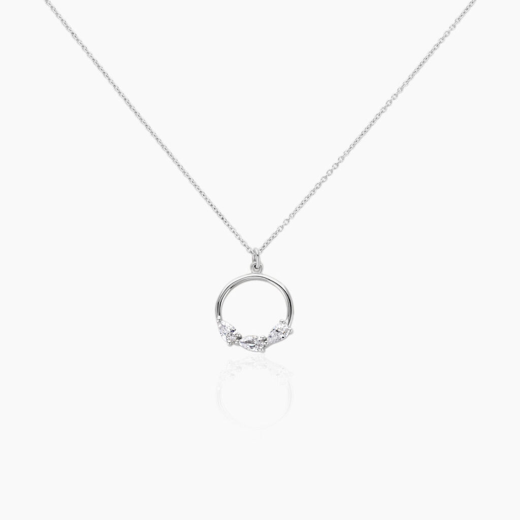 Collier Izamal Argent Blanc Oxyde De Zirconium - Colliers avec pierres Femme | Marc Orian