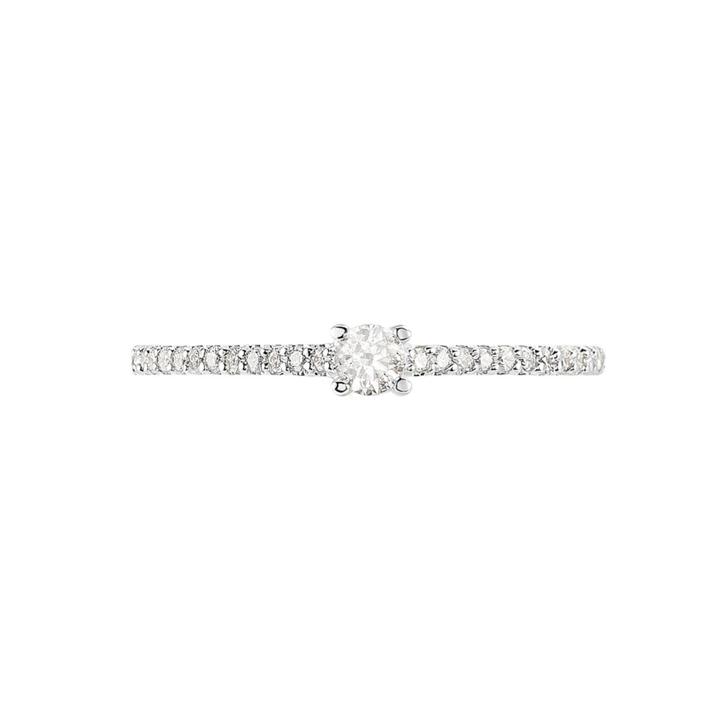 Bague Solitaire Or Blanc Nyala Diamants - Solitaires Femme | Marc Orian