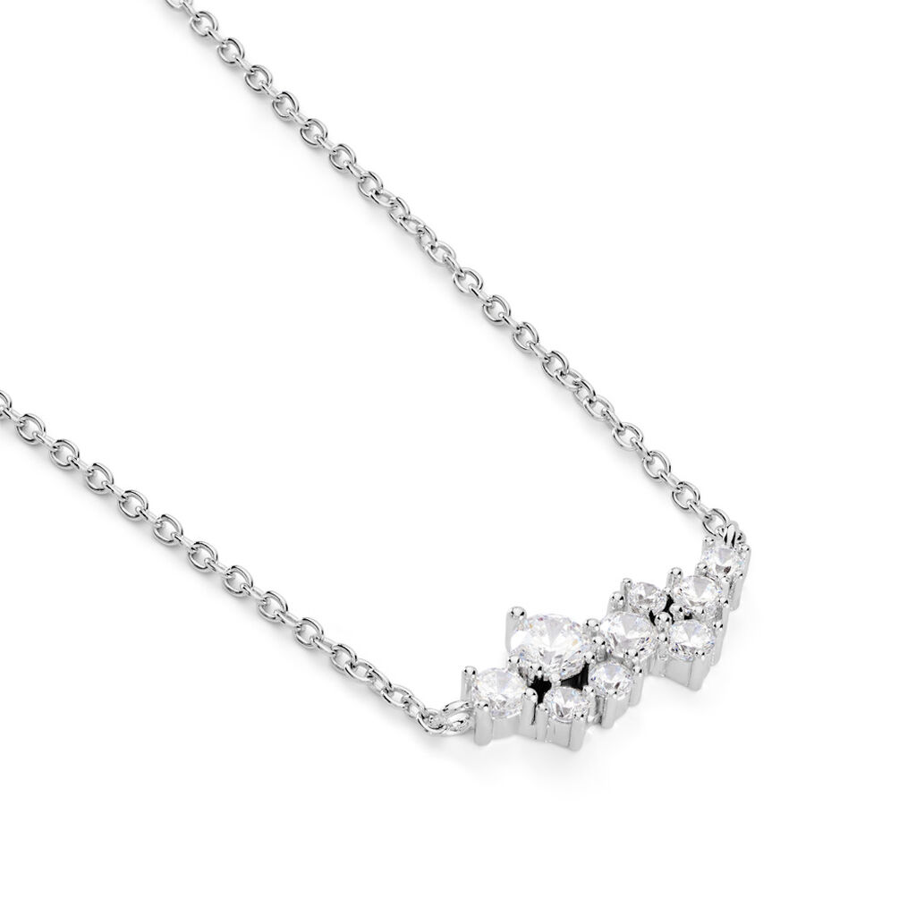 Collier Eden Argent Blanc Oxyde De Zirconium - Colliers avec pierres Femme | Marc Orian