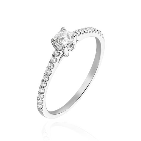 Bague Solitaire Or Blanc Nyala Diamants - Solitaires Femme | Marc Orian