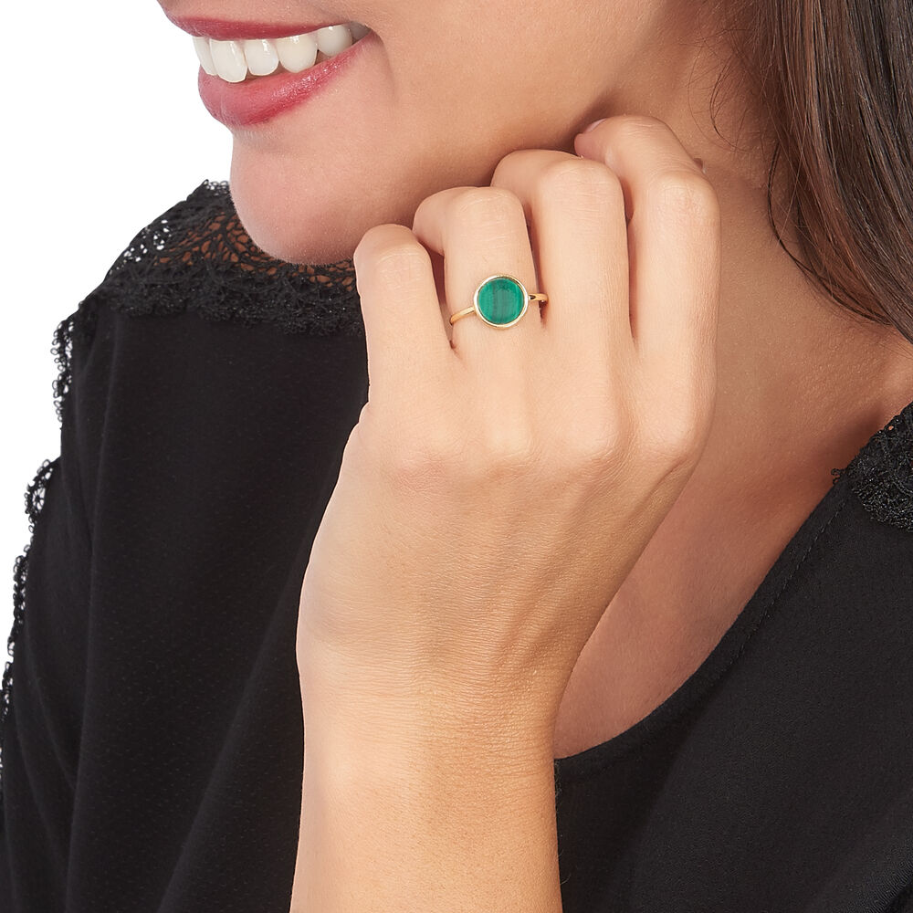 Bague Florica Or Jaune Malachite B3DFJXV026N Marc Orian