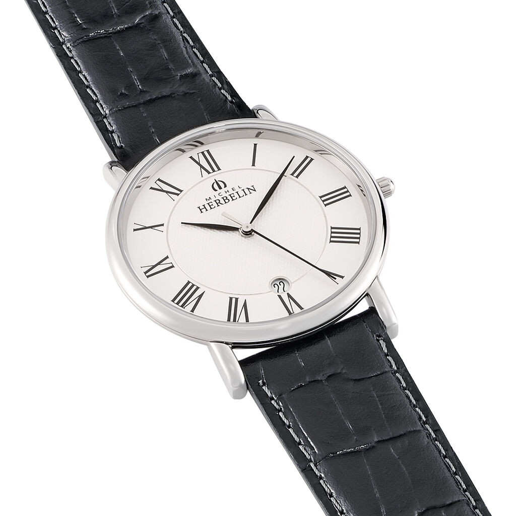 Montre Michel Herbelin Classique Blanc Himhbqw9240 Marc Orian Bijouterie En Ligne