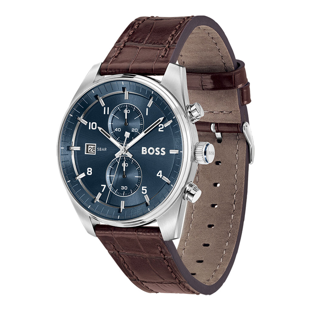 Montre Boss Skytraveller Bleu - Montres étanches Homme | Marc Orian