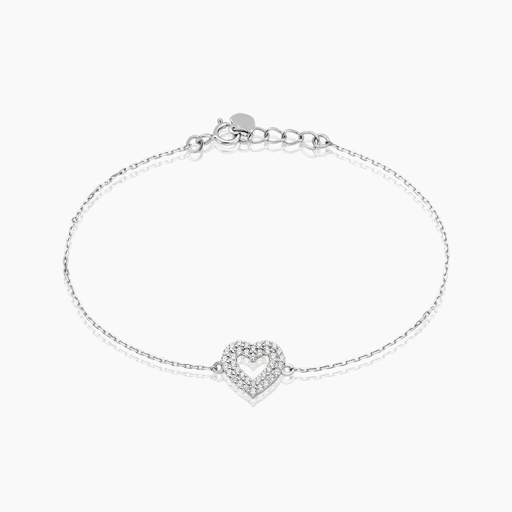 Bracelet Hadi Argent Blanc Oxyde De Zirconium - Bracelets chaînes Femme | Marc Orian